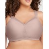 Бюстгальтер мягкий без косточек Glamorise GI1080 серо-коричневый, Цвет: серо-коричневый, Размеры: 80F