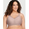 Бюстгальтер мягкий без косточек Glamorise GI1080 серо-коричневый, Цвет: серо-коричневый, Размеры: 80F, изображение 3