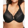 Бюстгальтер с застежкой спереди Glamorise GI1245 черный, Цвет: черный, Размеры: 85C