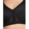 Бюстгальтер с застежкой спереди Glamorise GI1265 черный, Цвет: черный, Размеры: 90G, изображение 5