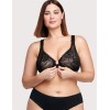 Бюстгальтер с застежкой спереди Glamorise GI9245 черный, Цвет: черный, Размеры: 80B, изображение 3