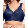 Бюстгальтер с широкими лямками Glamorise GI1000 синий, Цвет: синий, Размеры: 80H