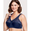 Бюстгальтер с широкими лямками Glamorise GI1000 синий, Цвет: синий, Размеры: 80H, изображение 4