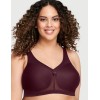 Бюстгальтер мягкий без косточек Glamorise GI1005 винный, Цвет: винный, Размеры: 100G, изображение 3