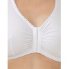 Мягкий бюстгальтер с застежкой спереди Glamorise GI1908 белый, Цвет: белый, Размеры: 100E/F, изображение 4