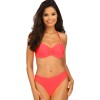 Коралловый купальник с пуш-ап Lorin L2489/3, Цвет: коралл, Размеры: 70C