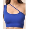 Топ с ассиметричной бретелью MY BR481 blue classic, Цвет: синий, Размеры: L