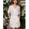 Рубашка-халат из атласа Mia-Amore BEATRICE 2197, Цвет: молочный, Размеры: 2XL, изображение 3