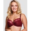 Мягкий бюстгальтер с вышивкой Senselle MERRIMENT 1010023 бургундское вино, Цвет: бургундское вино, Размеры: 80F, изображение 3