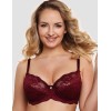 Мягкий кружевной бюстгальтер Senselle SUMMER ROSE LACE 12008 бургундское вино, Цвет: бургундское вино, Размеры: 75D, изображение 3