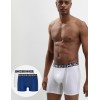 Удлиненные боксеры в наборе (2 шт) Dim 01N2 синий/белый, Цвет: синий/белый, Размеры: S