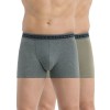 Трусы мужские боксеры набор (2 шт) Dim 0A6C серый/зеленый, Цвет: серый/зеленый, Размеры: L, изображение 4