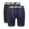 Удлиненные боксеры в наборе (2 шт) Dim 0A6V черный/синий, Цвет: черный/синий, Размеры: M, изображение 2