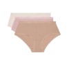 Набор хлопковых трусов Dim LES POCKETS COTON 4H01/3 телесный/розовый/перламутр - 3 штуки, Цвет: телесный/розовый/пер, Размеры: S/M, изображение 5