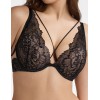Кружевной бюстгальтер пуш-ап Esotiq KATIE 40561 черно-бежевый, Цвет: черный+бежевый, Размеры: 70E
