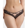 Трусики бразилиана Esotiq KATIE 40564 черно-бежевый, Цвет: черный+бежевый, Размеры: S