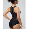 Черный спортивный купальник Opium SF-41, Цвет: черный, Размеры: S, изображение 2