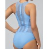 Голубой спортивный купальник Opium SF-41, Цвет: голубой, Размеры: L, изображение 4