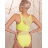 Купальник оригинального кроя Opium SF-63, Цвет: желто-зеленый, Размеры: L, изображение 2