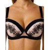 Формованный бюстгальтер с вышивкой Coquette Revue GEISHA 54125-18, Цвет: черный, Размеры: 70C