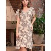 Длинная сорочка из трикотажной вискозы Mia-Amore AELITA 1718, Цвет: бежевый, Размеры: 2XL