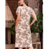 Длинная сорочка из трикотажной вискозы Mia-Amore AELITA 1718, Цвет: бежевый, Размеры: 2XL, изображение 2