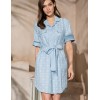 Рубашка хлопковая Mia-Amore CINDY 1847, Цвет: голубой, Размеры: 2XL