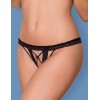 Сексуальные трусики Obsessive 865 CROTCHLESS THONG, Цвет: черный, Размеры: L/XL