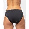 Женские хлопковые трусы слипы Sergio Dallini SD7003-3, Цвет: черный, Размеры: S, изображение 2
