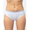 Женские хлопковые трусы слипы Sergio Dallini SD7004-3, Цвет: белый, Размеры: S