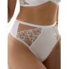 Высокие женские стринги Kris Line YES stringi high waist, Цвет: белый, Размеры: M