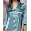 Атласная ночная рубашка Mia-Mella JULIA 8737 изумруд, Цвет: изумруд, Размеры: S, изображение 4