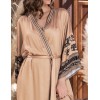 Длинный домашний халат Mia-Amore RIANNA 1859, Цвет: песочный, Размеры: 2XL/3XL, изображение 4