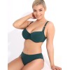 Раздельный купальник с мягкой чашкой Jolidon FJ52U зеленый, Цвет: зеленый, Размеры: 80D
