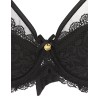 Кружевной бюстгальтер пуш-ап MAT ESTELLE czarny M-0198-11, Цвет: черный, Размеры: 65E, изображение 6