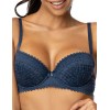 Бюстгальтер балконет пуш-ап MAT MADDIE granat M-3633-11, Цвет: синий, Размеры: 65E