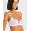Кружевной мягкий бюстгальтер Simona M 484 белый, Цвет: белый, Размеры: 90E, изображение 3