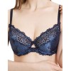 Бюстгальтер мягкий из биколорного кружева Simona M 484 ночь, Цвет: ночь, Размеры: 75E