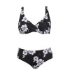Цветочный купальник формовка слип Sielei FL52+FL68 nero, Цвет: nero (черный), Размеры: 75C, изображение 2