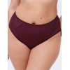 Трусы слипы высокая талия Misstyle 5024 темный виноград, Цвет: темный виноград, Размеры: XL