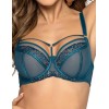 Бюстгальтер мягкий со стрэпами Novika DEMI N03 M, Цвет: синий топаз, Размеры: 85B