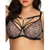 Бюстгальтер мягкий со стрэпами Novika STELLA N03 M, Цвет: леопард, Размеры: 75C