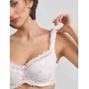 Бюстгальтер балконет кружево биколор Simona M 608 молоко-роза, Цвет: молоко-роза, Размеры: 80B, изображение 3
