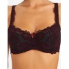 Бюстгальтер балконет с флок напылением Simona M 608 бархат бордо, Цвет: бархат бордо, Размеры: 80D