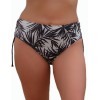 Плавки женские с регулировкой бока Akcent AN267, Цвет: черно-белый, Размеры: M