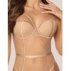 Боди с чашками пуш-ап Kinga CHARMY BODY 962-B, Цвет: бежевый, Размеры: 70D, изображение 4