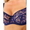 Бюстгальтер с мягкими кружевными чашками Lina A 6010 темно-синий, Цвет: темно-синий, Размеры: 70E, изображение 4
