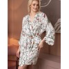 Кимоно шелковое женское Mia-Amore MELODY 3933, Цвет: белый, Размеры: L/XL