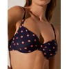 Пляжный бюст в горох Ysabel Mora 82288 синий/персиковый, Цвет: синий/персиковый, Размеры: 90D