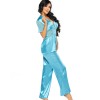 Атласная пижама с брюками Beauty Night MISSY SET TURQUOISE, Цвет: бирюзовый, Размеры: L/XL, изображение 2